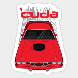 Plymouth Barracuda 1971 - Red Sticker